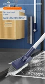 Yer ve Tuvalet Temizleme Fırçası - V Şekilli Aralık Fırçası + Silecek + Paspas Aparatı thumbnail 8