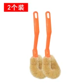 Yapışmaz Uzun Saplı Mutfak Temizleme Fırçası - 2 Adet Tencere Fırçası (Sıcak) thumbnail 1