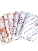 Yağ Geçirmeyen Tek Kullanımlık Fırın Kağıdı - Ekmek Desenli 50 Adet + 5 Karışık Desen (50 Adet) thumbnail 5