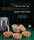 Airfryer Kağıt Altlığı - Kalın 500 Adet - Yağ Emici, Yüksek Isıya Dayanıklı thumbnail 7