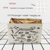 Yağ Geçirmeyen Tek Kullanımlık Fırın Kağıdı - Ekmek Desenli 50 Adet + 5 Karışık Desen (50 Adet) thumbnail 1