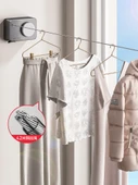 Katlanabilir Çamaşır Askısı - Metalik Gri 44cm Kurutma Filesi - 2