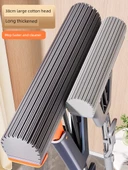 38cm Sünger Paspas + 2 Nem Tutucu Başlık - Güçlendirilmiş Paslanmaz Çelik Saplı thumbnail 3