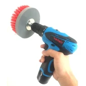 Elektrikli Matkap Fırça Temizleme Seti - 13cm - Yumuşak Kıl - Geliştirilmiş Fırça - 11