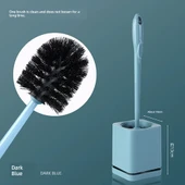 Koyu Mavi Deliksiz Süzülebilir Tuvalet Fırçası (Tekli Paket) - 1