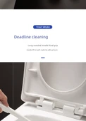 Hindistan Cevizi Kahverengi Fırça Başlıklı Klozet Fırçası - 6.5cm - 3 Adet - 3 Kancalı - 8