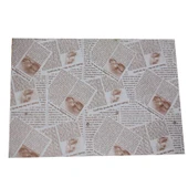 Yağa Dayanıklı Fırın Kağıdı - İngilizce Desenli 38*28cm 500 Adet - 1