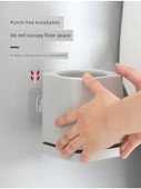 Gri 1 + Soft Pudra 1 Deliksiz Süzülebilir Tuvalet Fırçası (2'li Paket) - 10