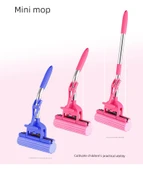 Mini Rulo Sünger Paspas Pembe Set +1 Başlık (Toplam 2 Başlıklı, Sabit) - 7