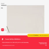 Yüksek Isıya Dayanıklı Fırın Matı - Benekli Beyaz 30x40 cm - 5 Adet - 1