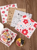 Yağ Emici Gıda Kağıdı - 18x18cm Doğal Renk - 100 Adet - 3