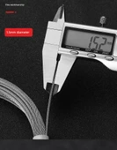 Çamaşır Kurutma Teli - 304 Çelik Tel 7.5 m * 2 (Çift Askı) - 8