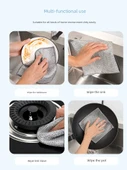 Çift Taraflı Nano Metal Telli Bulaşık Yıkama Bezi - [Çift Katmanlı Kalın] Büyük Boy 6'lı Paket - 5