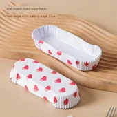 Kek Kağıdı Kabı - Tekne Şekilli Kalp Desenli 200 Adet thumbnail 1