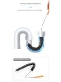 Çamaşır Makinesi Temizleme Fırçası - [2'li Paket] 70cm Uzun Saplı + 2 Paket Temizleyici - 5