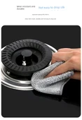 Çift Taraflı Nano Metal Telli Bulaşık Yıkama Bezi - [Çift Katmanlı Kalın] Büyük Boy 2'li Paket - 10