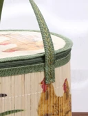 Bambu Dokuma Saklama Sepeti Yumurta Sepeti - 30x20x21cm - 3
