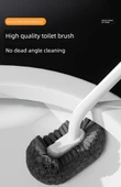 Uzun Saplı Köşe Ulaşmaz Tuvalet Fırçası - 2 x Gri (2 Adet, Askılı) thumbnail 7