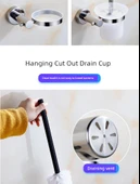 304 Paslanmaz Çelik Tuvalet Fırçası Seti - 2 Fırça Başlıklı + 1 Paslanmaz Çelik Fırça Saplı thumbnail 12