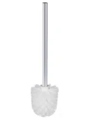 Yuvarlak Tuvalet Fırçası Yedek Başlığı - 40cm Çubuk + 1 Adet Beyaz Fırça Başlığı - 6