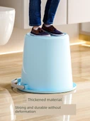 Büyük Boy Kalın Öğrenci Çamaşır Taşınabilir Kovası - Küçük Kiraz Tozu - 5