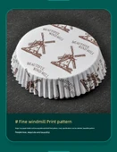 Yüksek Isıya Dayanıklı Yağ Geçirmez Kek Kağıdı - Tavus Kuşu Mavisi thumbnail 11