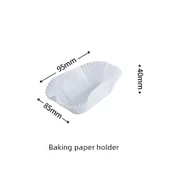 Beyaz Fırın Kağıdı Kabı 95x85x40mm (100 Adet) - 1