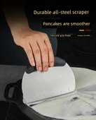 304 Paslanmaz Çelik Krep Yayma Seti - [2'li Set] Krep Tırmığı + Krep Küreği - 11