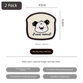 Ayna Temizleme Süngeri - 2'li Paket - Merhaba Merhaba Köpek Küçük Boy - 1