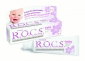 Rocs Baby 0-3 Yaş Yutulabilir Diş Macunu Ihlamur thumbnail 2