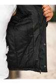 Mero Life Outdoor Kapüşonlu Su Ve Rüzgar Geçirmez Kapitone Içi Kürklü Elyaflı Şişme Kırmızı Softshell Mont - 3