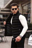 Mero Life Erkek Siyah Nubuk Süet Şişme Yelek - 2