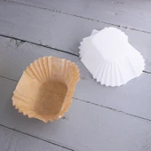 Beyaz Fırın Kağıdı Kabı 120x60x35mm (100 Adet) - 5