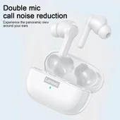 Lenovo LP1S TWS bluetooth 5.0 Kulakiçi Kablosuz Telefon Kulaklığı Beyaz - 2