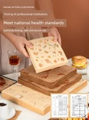 Yağ Emici Barbekü Kağıdı - 38x28 Kraft El Çizimi Piknik Deseni 50 Adet - 5