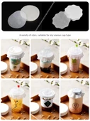 Dantelli Sütlü Çay Bardağı Mühürleme Filmi - 14cm - 500 Adet - 7