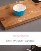 Yüksek Isıya Dayanıklı Muffin Kağıdı - Beyaz (Desenli 60 adet) - 9
