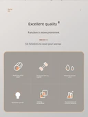 Duvara Monte Tuvalet Fırçası Seti - Ceviz Siyahı - Kare - Çivisiz Yapıştırmalı thumbnail 8