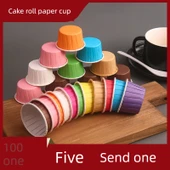 Yüksek Isıya Dayanıklı Muffin Kağıdı - Küçük Boy Turuncu 100 adet thumbnail 2