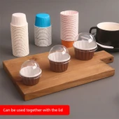 Yüksek Isıya Dayanıklı Muffin Kağıdı - Küçük Boy Turuncu 100 adet thumbnail 5