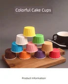 Yüksek Isıya Dayanıklı Muffin Kağıdı - Küçük Boy Turuncu 100 adet thumbnail 7