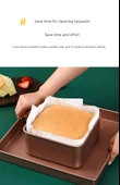 Kare Fırın Tepsisi Kek Kalıbı Yağlı Kağıdı - 6 inç (15 cm) - 50 Adet - 9