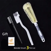 Fırça Seti - Siyah Fırça, Kıl Dirsek Fırçası, Kısa Saplı Bardak Fırçası (3 Parça) thumbnail 1