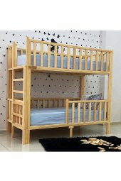 MiniWood Markaawm Montessori Ahşap Ranza Yatak - 1