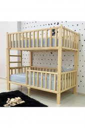 MiniWood Markaawm Montessori Ahşap Ranza Yatak - 3
