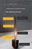 Deliksiz Duvara Monte Tuvalet Fırçası Seti - Yabai Uzun Raflı thumbnail 8
