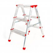 ALÜMİNYUM ÇİFT ÇIKIŞLI 3 BASAMAKLI MERDİVEN(68 CM) (ACCM.01) - 1