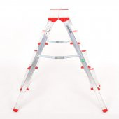 ALÜMİNYUM ÇİFT ÇIKIŞLI 4 BASAMAKLI MERDİVEN (91 CM) (ACCM.02) thumbnail 2