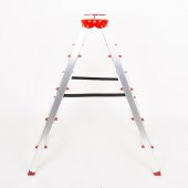 ALÜMİNYUM ÇİFT ÇIKIŞLI 5 BASAMAKLI MERDİVEN(109 CM) (ACCM.03) - 2