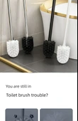 WC Fırçası Seti - Krom Kaplama Paslanmaz Çelik 25cm +1 Beyaz Başlık - 8